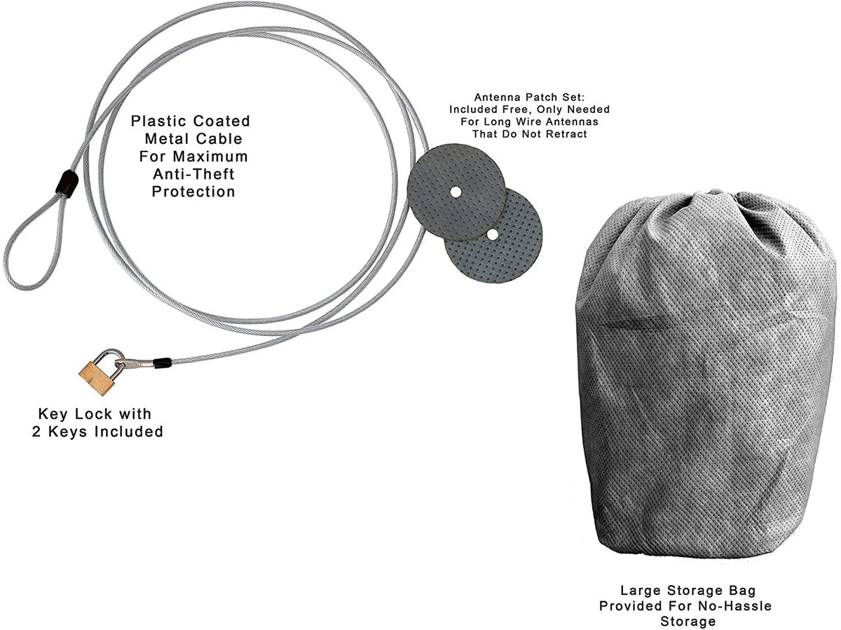 SUV Car Cover 184 inches Long Outdoor with Cable Lock, Bag & Wind Straps Y560197