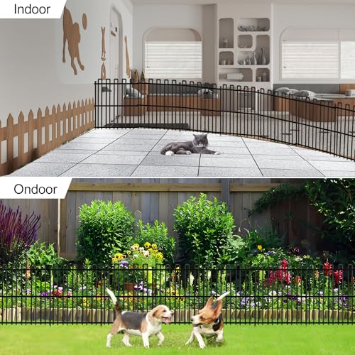 No Dig Animal Barrier Fence, 13in x 37ft Rustproof Metal Garden Edging I782