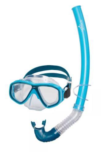 Kids' Mask & Snorkel Set - Blue/Atoll V95767