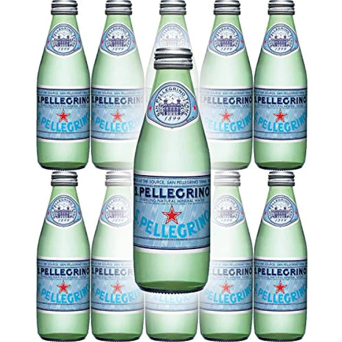 Sparkling Natural Mineral Water, 8.45 Oz Glass Bottle (Pack Of 10) U798
