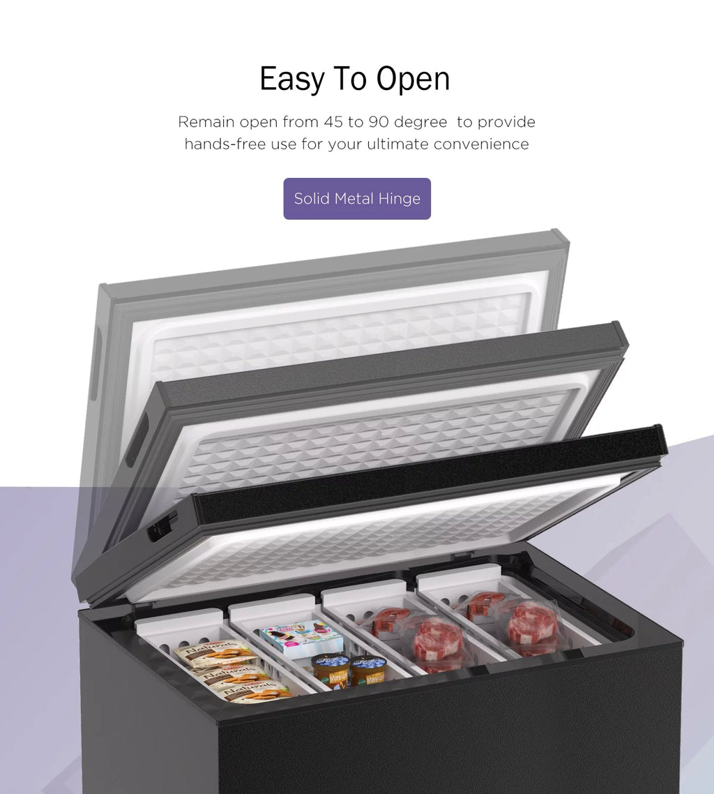 7.0 Cu ft Chest Freezer with Adjustable Temperature Controls H75849