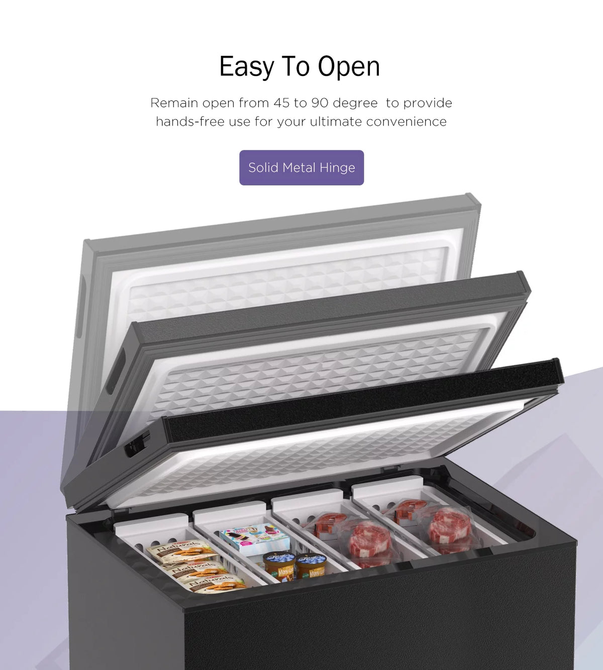 7.0 Cu ft Chest Freezer with Adjustable Temperature Controls H75849