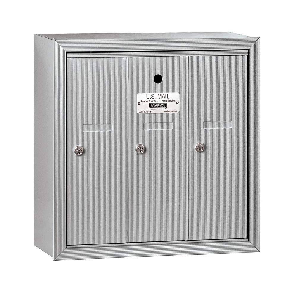Aluminum 3 Door Vertical Mailbox H604858