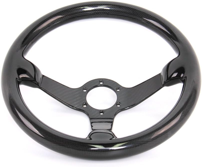 14/350mm Carbon Fiber Racing Steering Wheel 6 Bolts C600