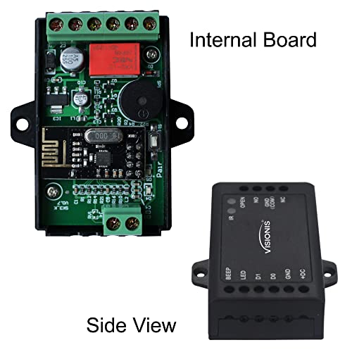 One Door Access Control Swinging Door 600lbs Maglock with Outdoor Keypad Reader Mini Controller EM Card Wireless Receiver PIR Kit V49006