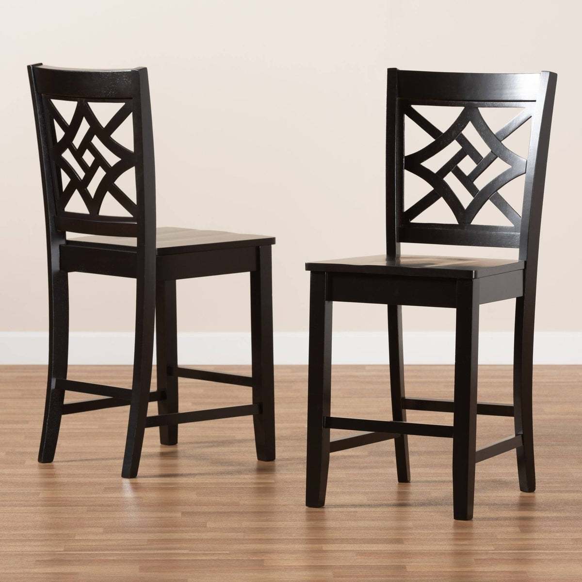 2-Piece Counter Stool Set - Walnut Y1244