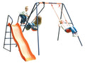 Blue/Orange Swing, Glider and Slide Set R94358
