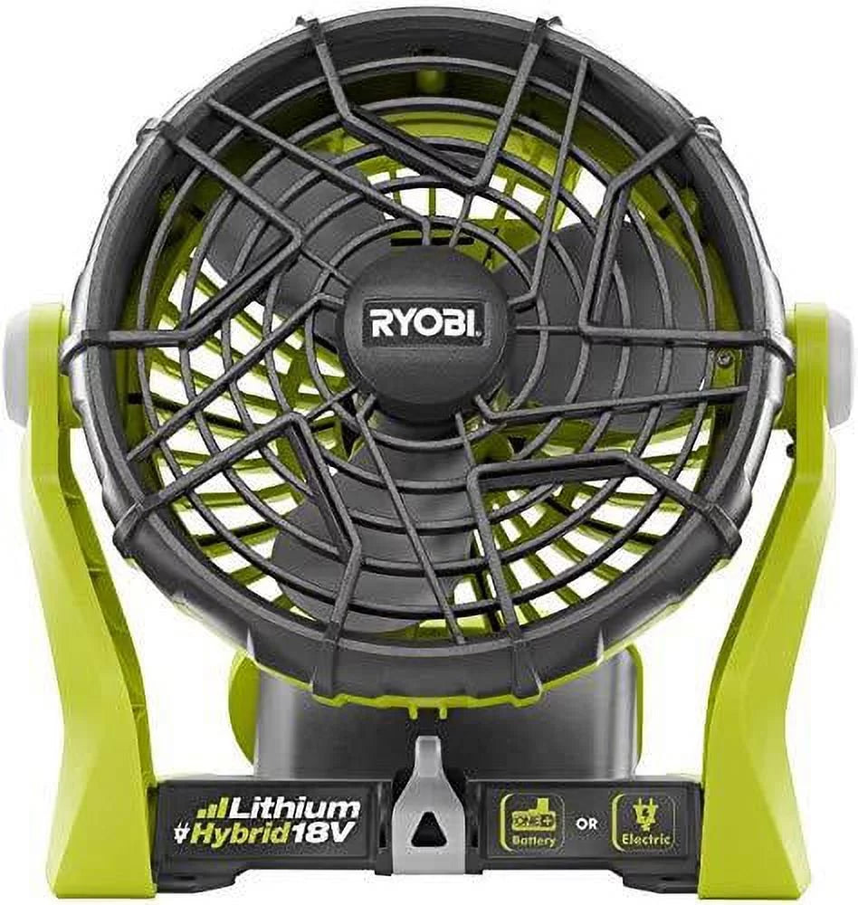 18-Volt Hybrid Portable Fan Kit with Battery and Charger T566