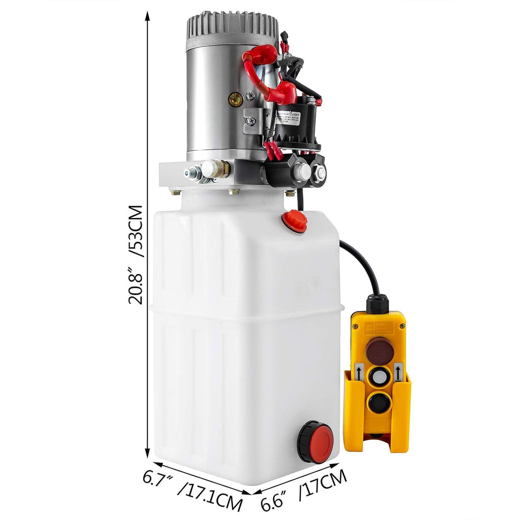 Hydraulic Power Unit 6 Quart Double Acting Double Solenoid 12V DC Pump K141899