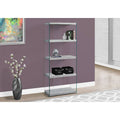 Grey Cement Tempered Glass Bookcase I782240