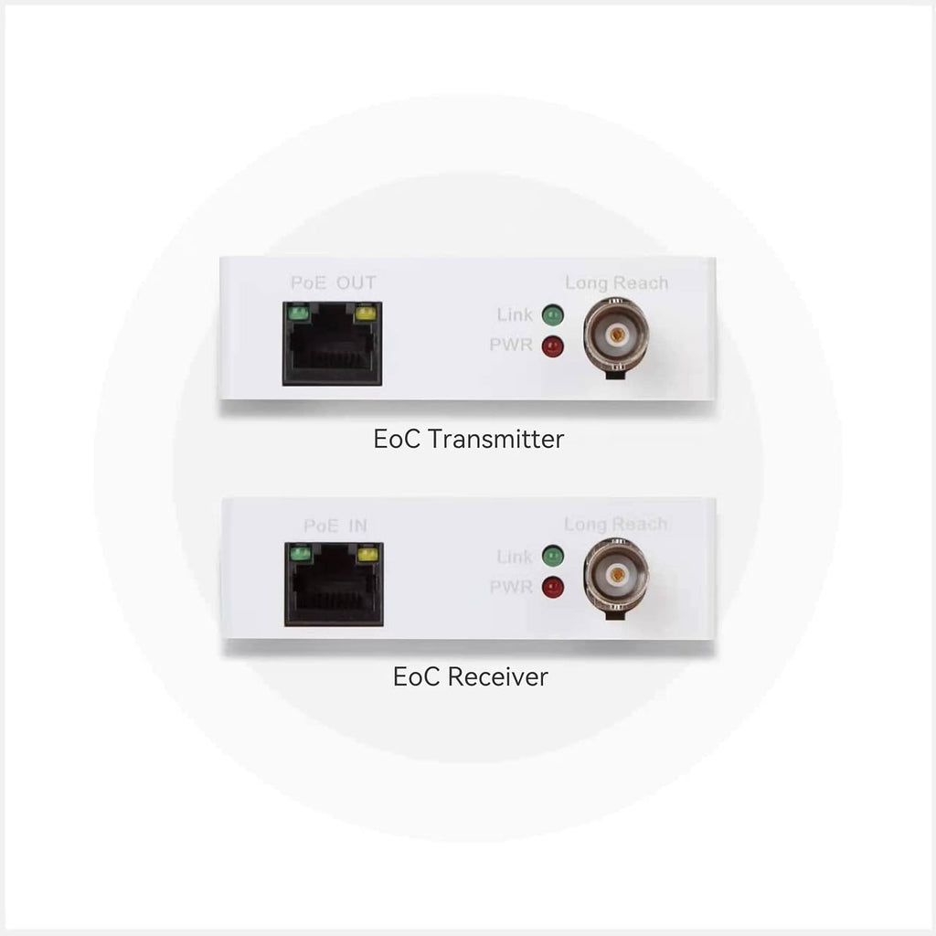 POE Over Coax EOC Converter IP Over Coax Max 3000ft P9087