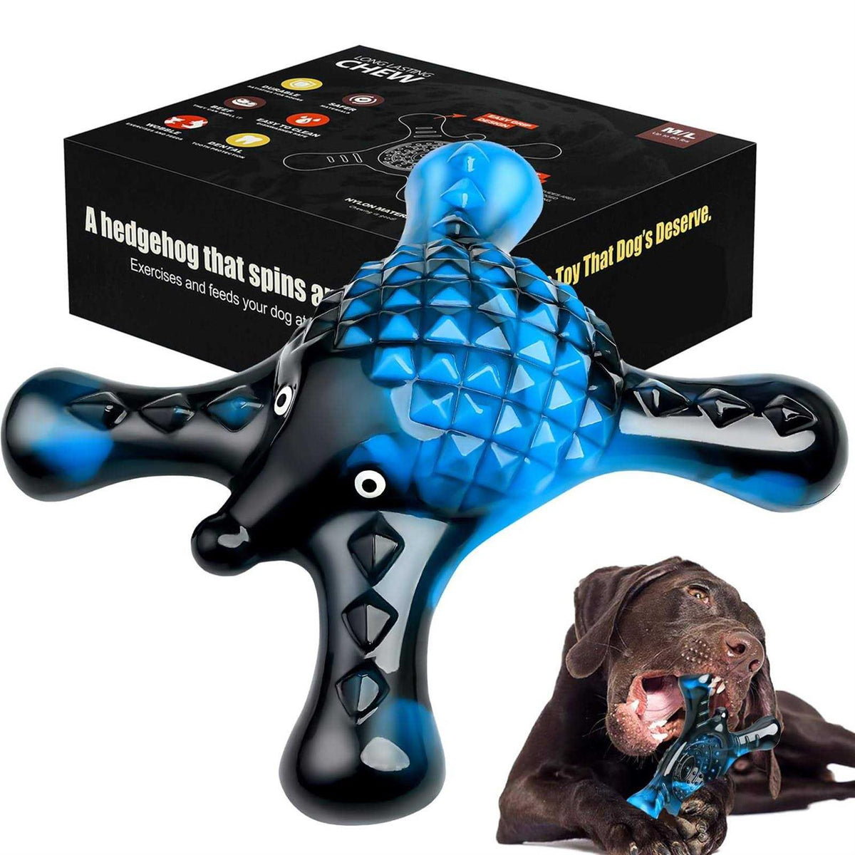 Indestructible Dog Chew Toys for Aggressive Chewers Tough Dog Toys Large Medium Breed U250
