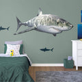 Great White Shark Wall Decal L2984
