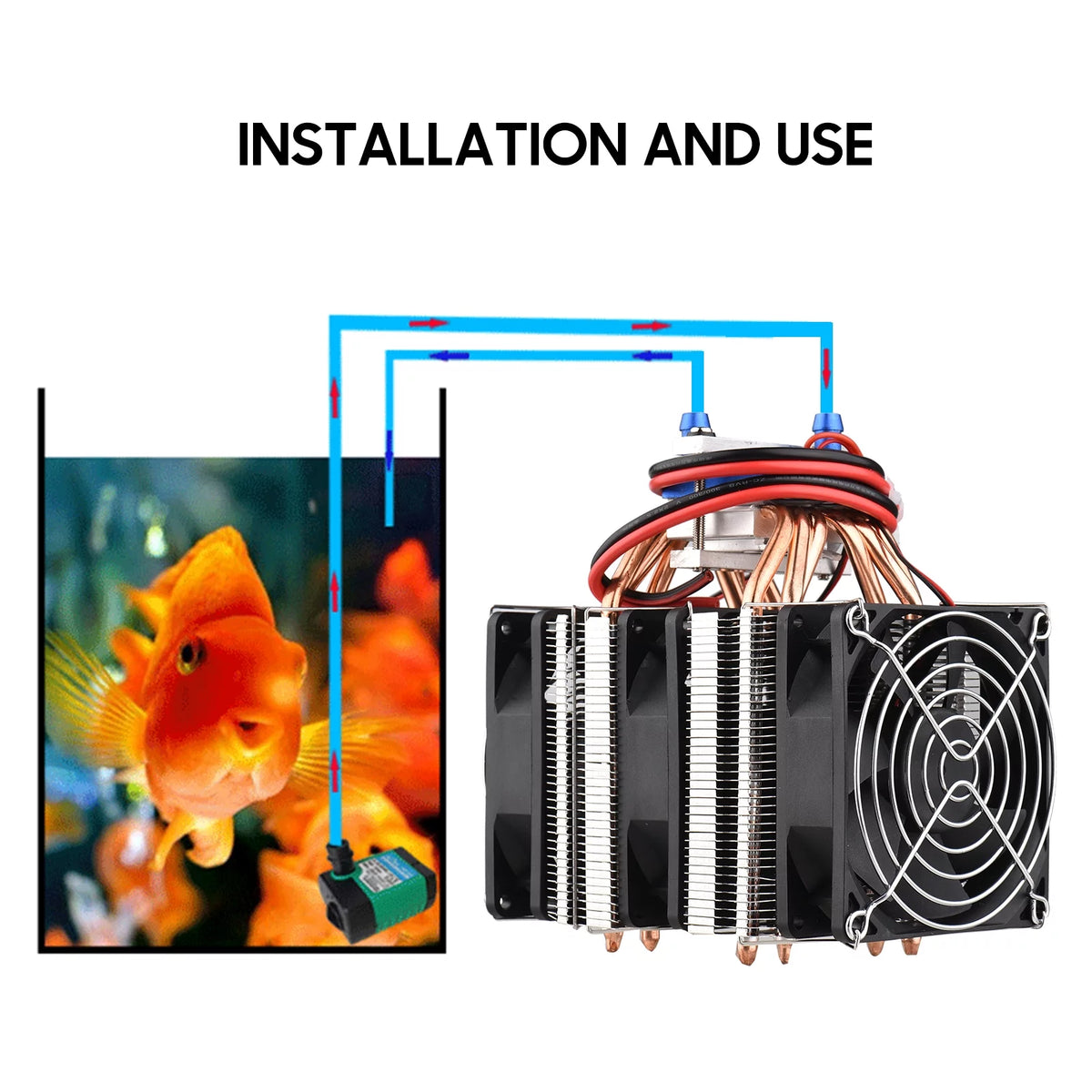 180W Semiconductor Refrigeration Fish Tank Chiller V241