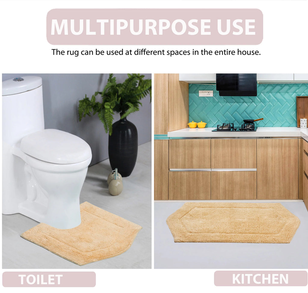 100% Cotton Tufted Non-Slip Bath Rug 24" x 40" H486