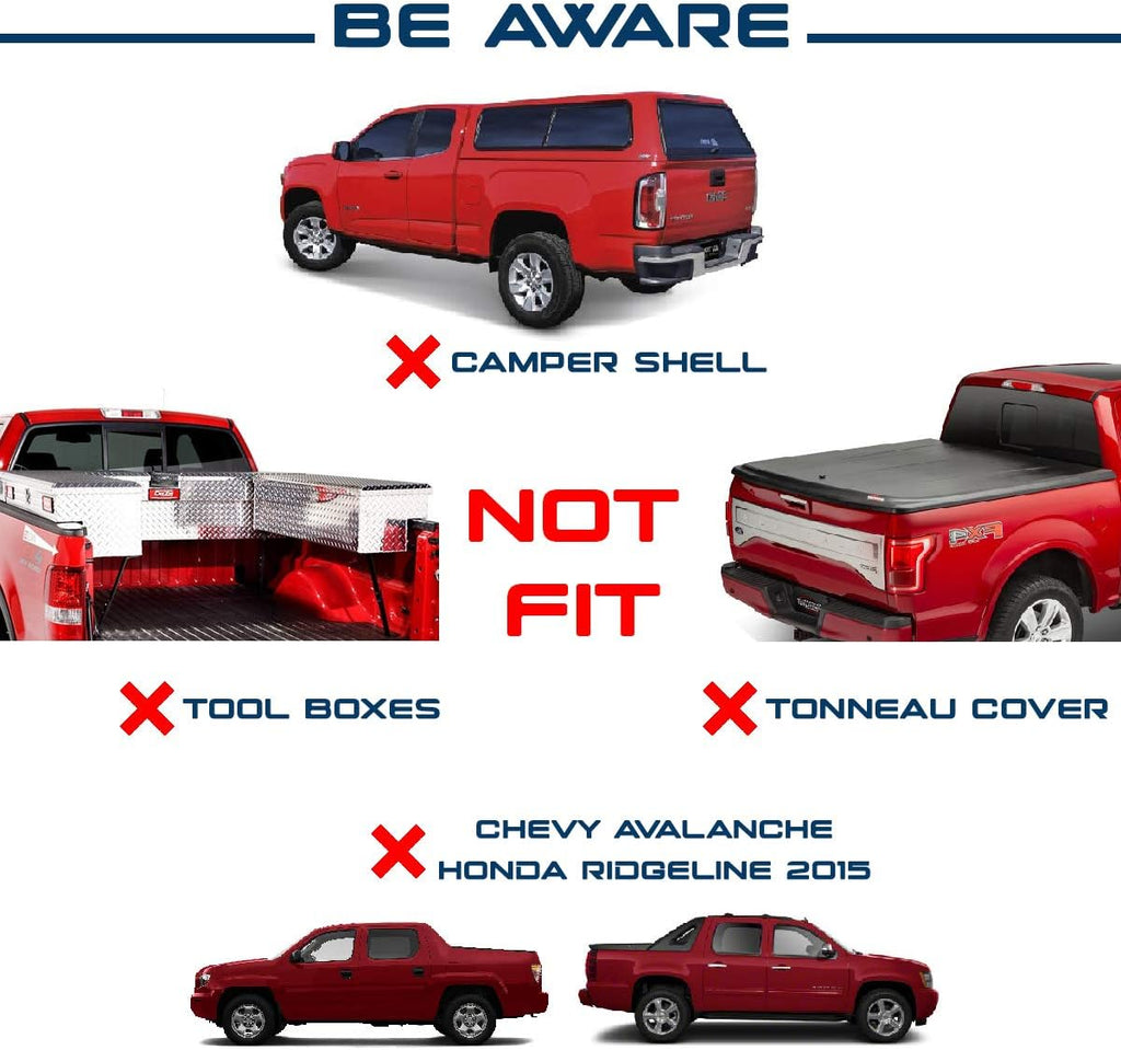 Steel Pickup Truck Ladder Rack Two Bar Set S16058