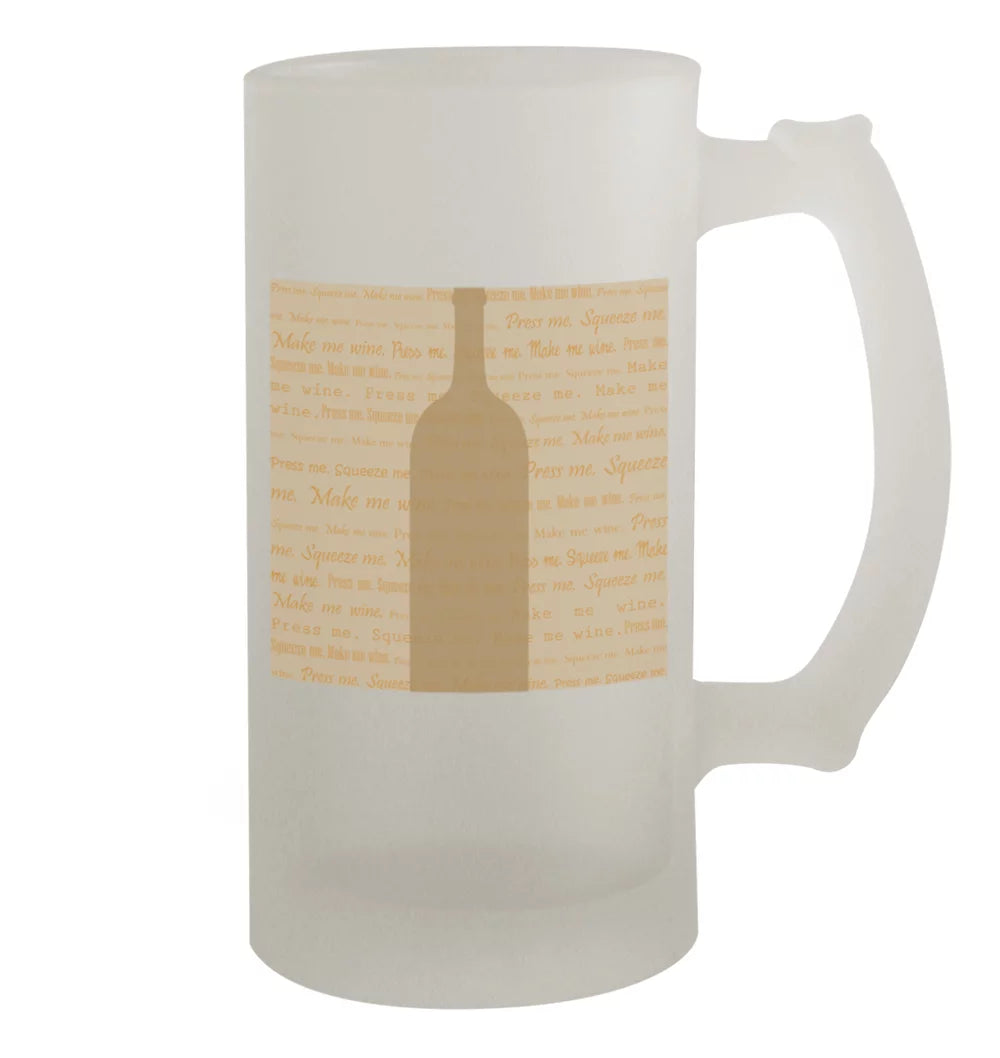 16oz Frosted Glass Beer Stein C70960