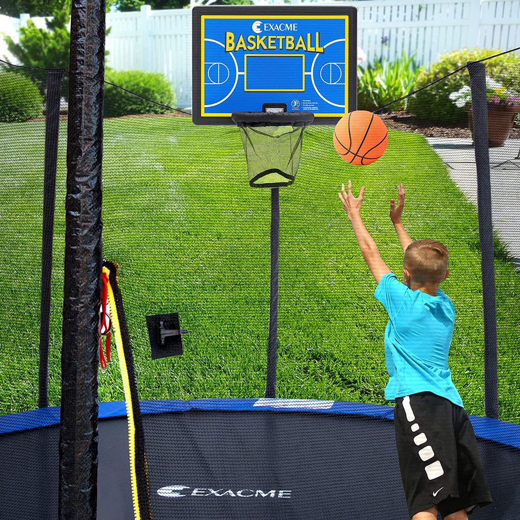 Red Trampoline Basketball Hoop C924918