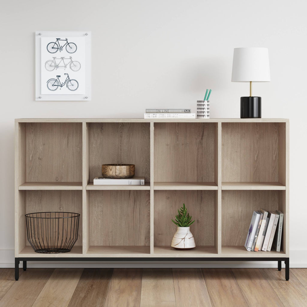 8-Cube Vintage Oak Bookcase R602274
