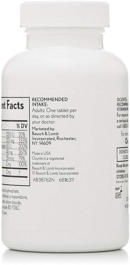 240-Count Vitamin and Mineral Supplement with Lutein Tablets B5106