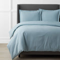 Cloud Blue Cotton Flannel Twin Duvet Cover T55665