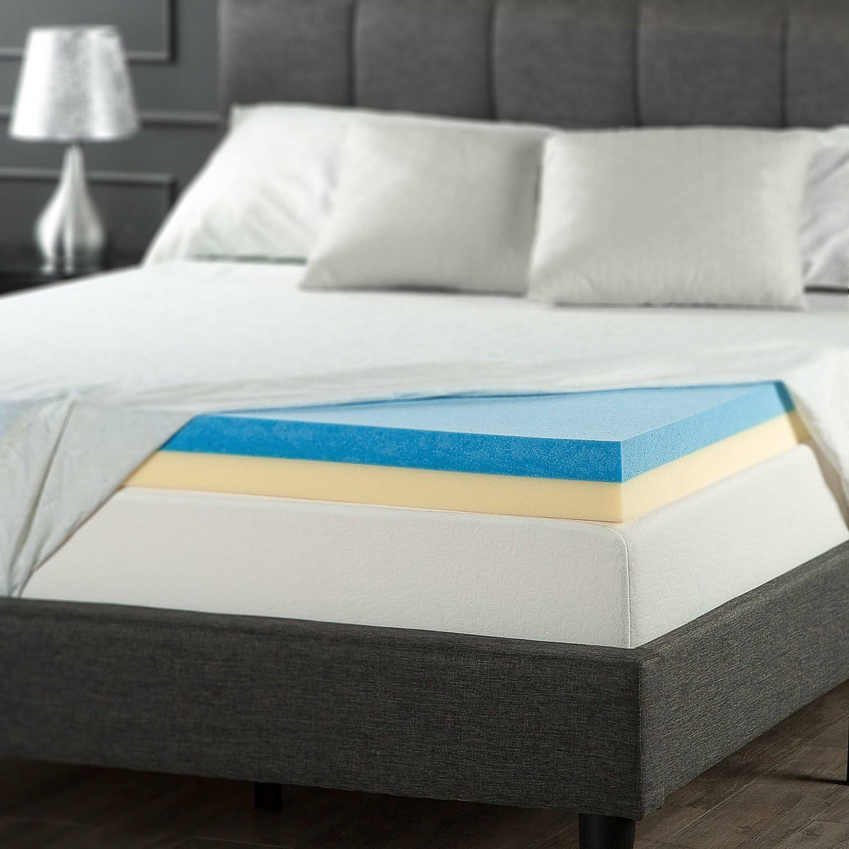 Gel Memory Foam Mattress Topper Full O602984