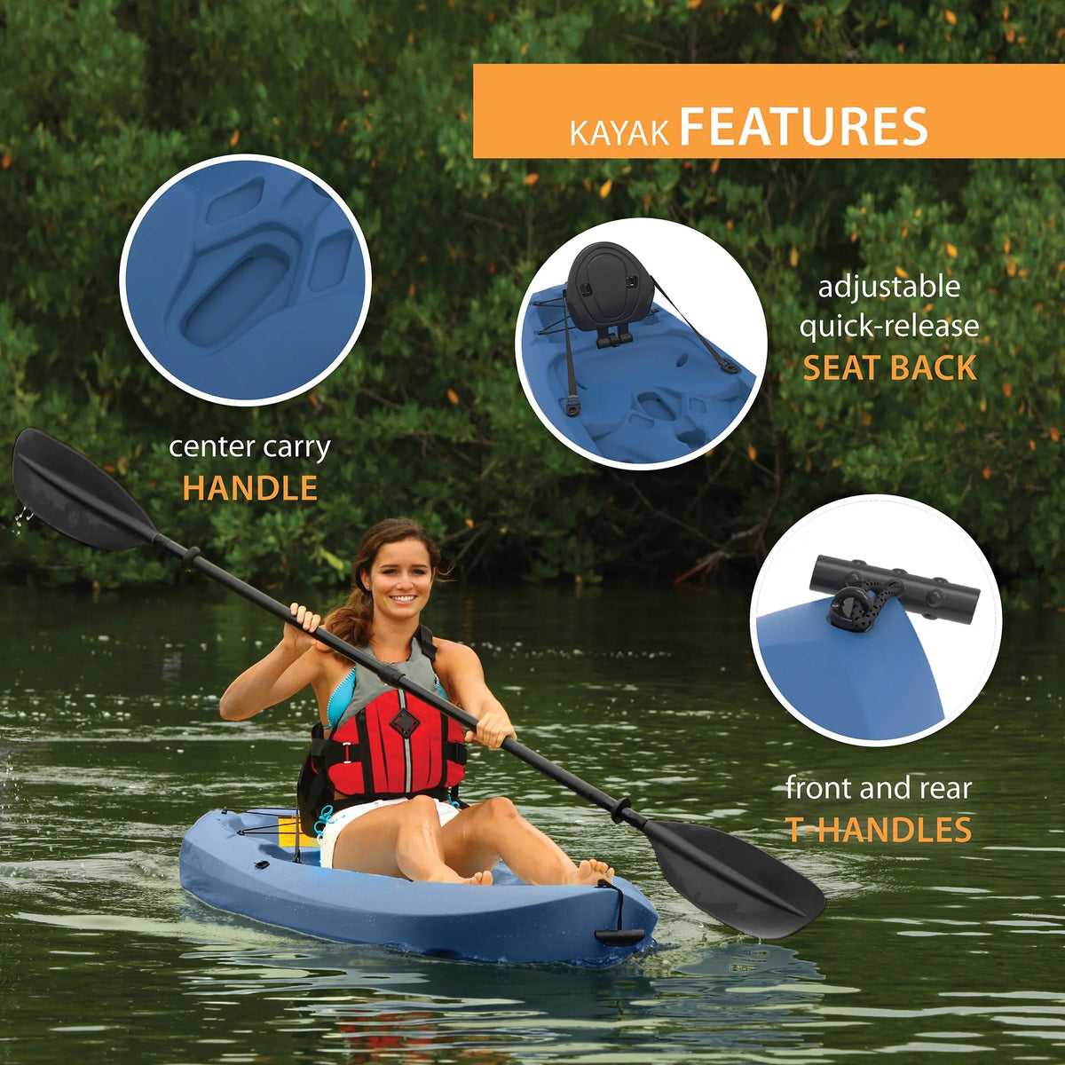8 ft Sit-on-Top Kayak E78165