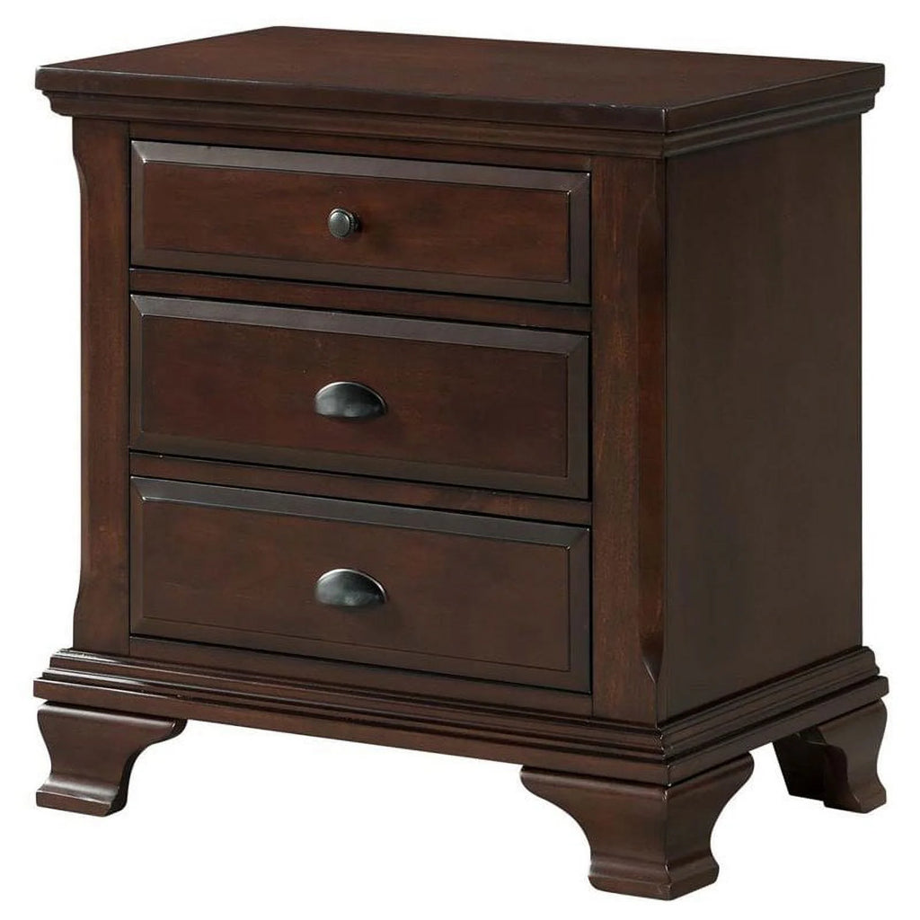 3 Drawer Nightstand in Cherry V619