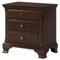 3 Drawer Nightstand in Cherry V619
