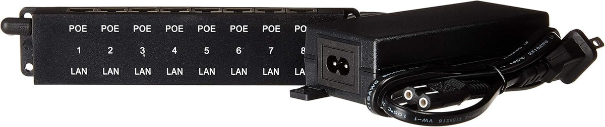 8 Port Passive PoE Injector with 48V 60W Power Supply O830
