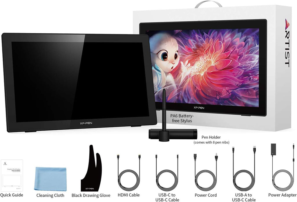 21.5" Drawing Monitor with Tilt Function and Red Dial D31354