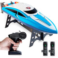 Blue Remote Control RC Boat with 2 Rechargeable Batteries I741718