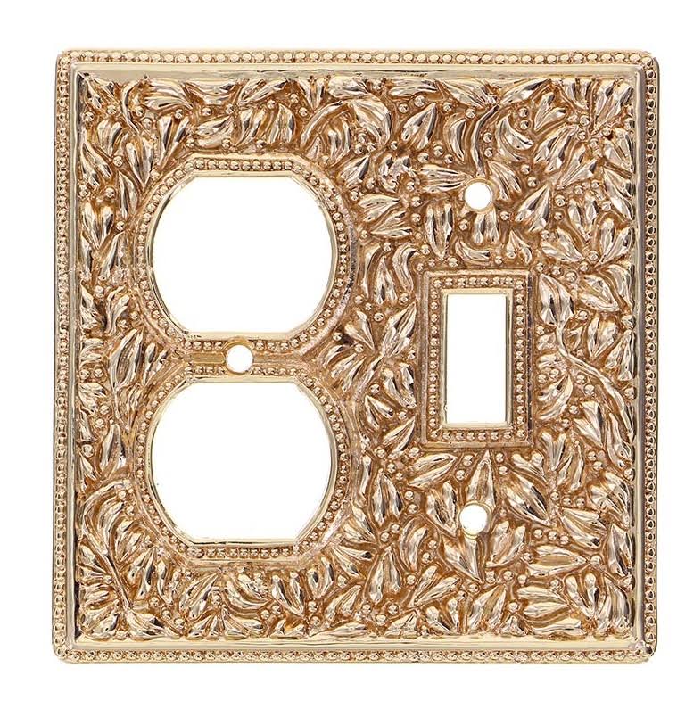 Polished Gold Wall Plate D9721