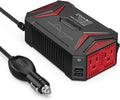 300Watt Pure Sine Wave Power Inverter Car Adapter DC 12V to AC 110V with 4.2A Dual Smart USB Ports Pack of 2 Q7471