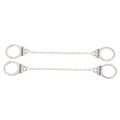 2Pcs 1/12 1/6 Dollhouse Miniature Metal Handcuffs DIY Model U972461