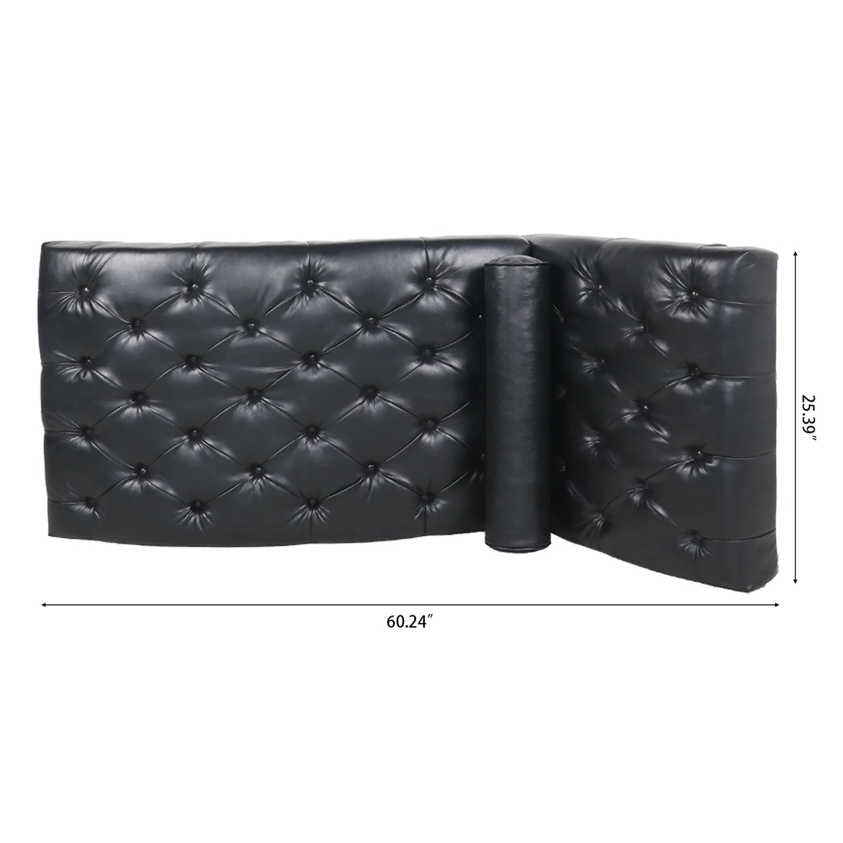Faux Leather Button Tufted Chaise Lounge E38964
