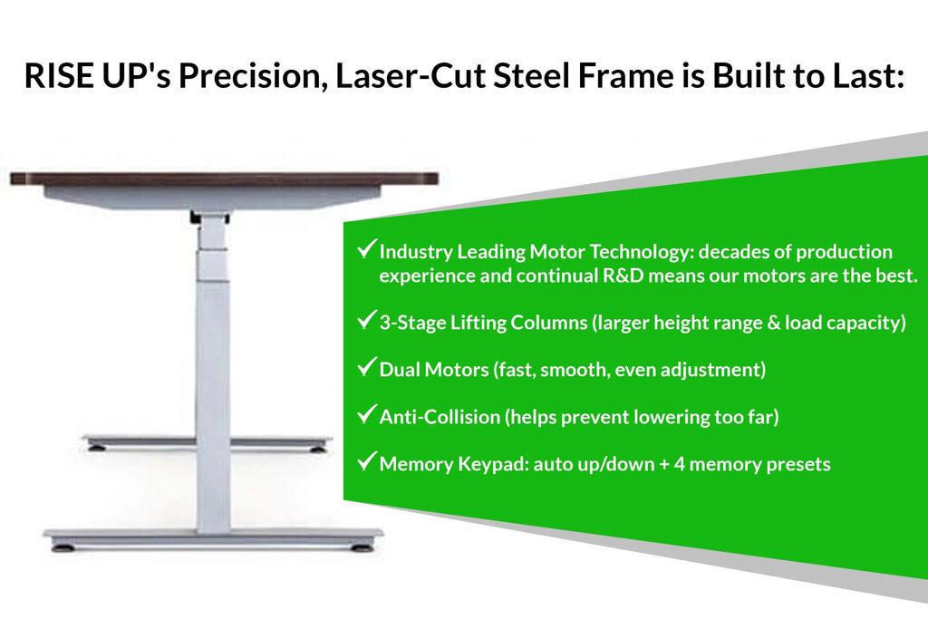 Gray Natural Bamboo Adjustable Computer Desk T769993