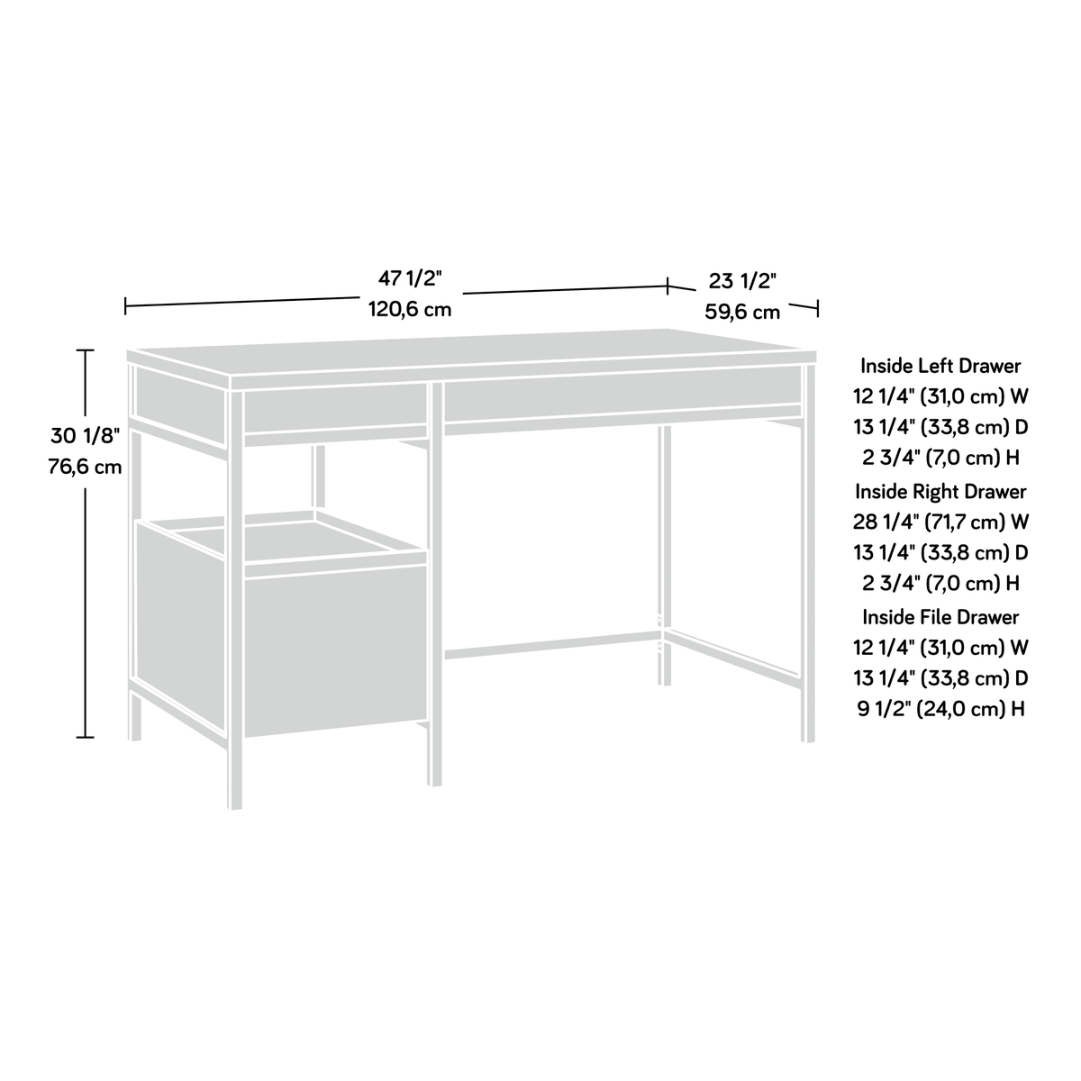 Single Pedestal Desk O342526