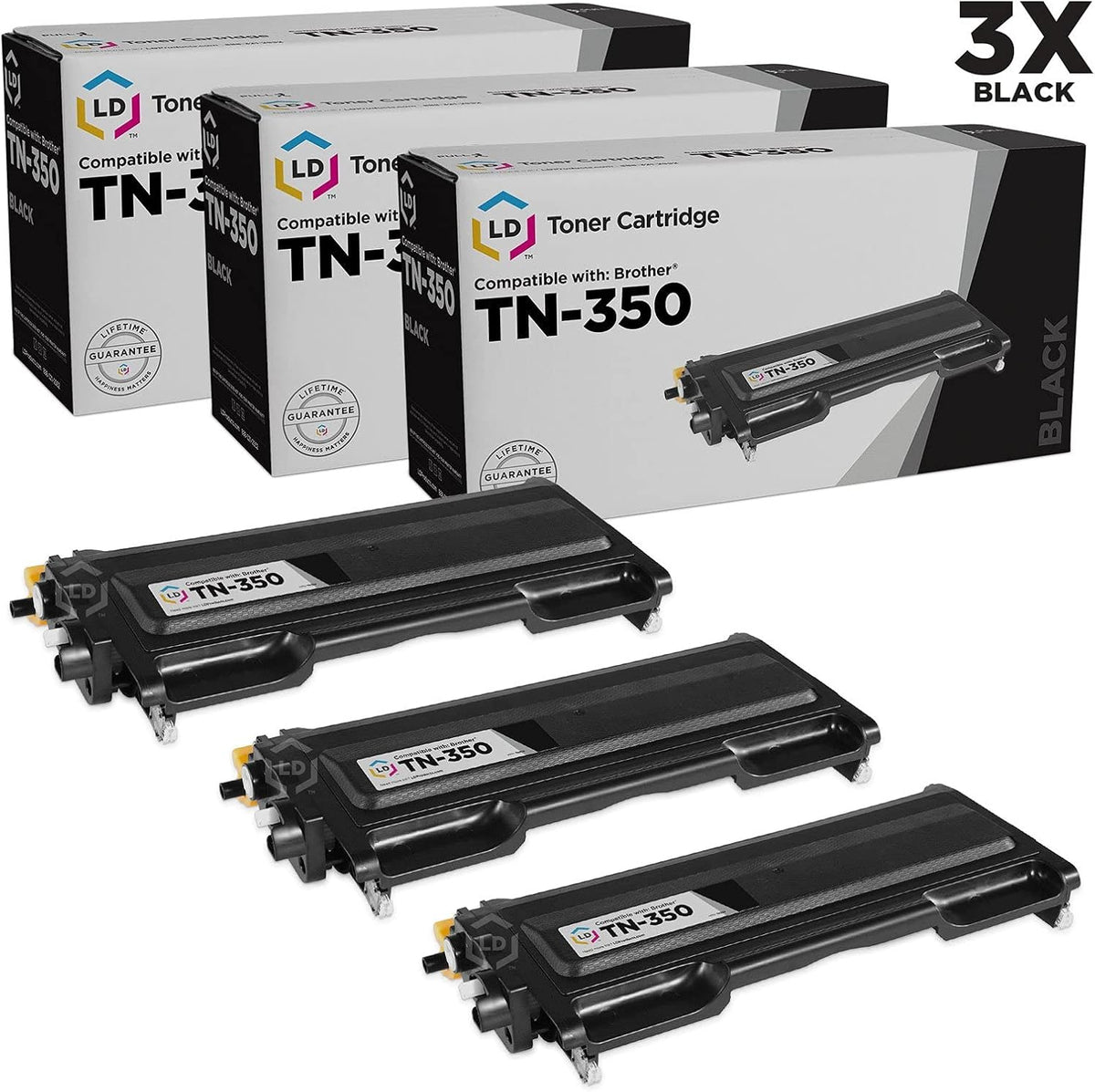 Black 3-Pack Toner Cartridge T557