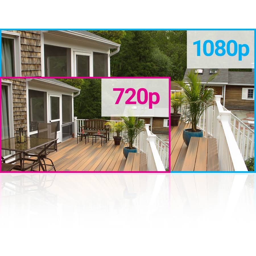8-Channel DVR with 4 Outdoor Cameras Wired Ethernet Z162