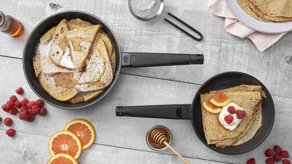 2pc Cast Aluminum Ceramic Nonstick Skillet Set M7908