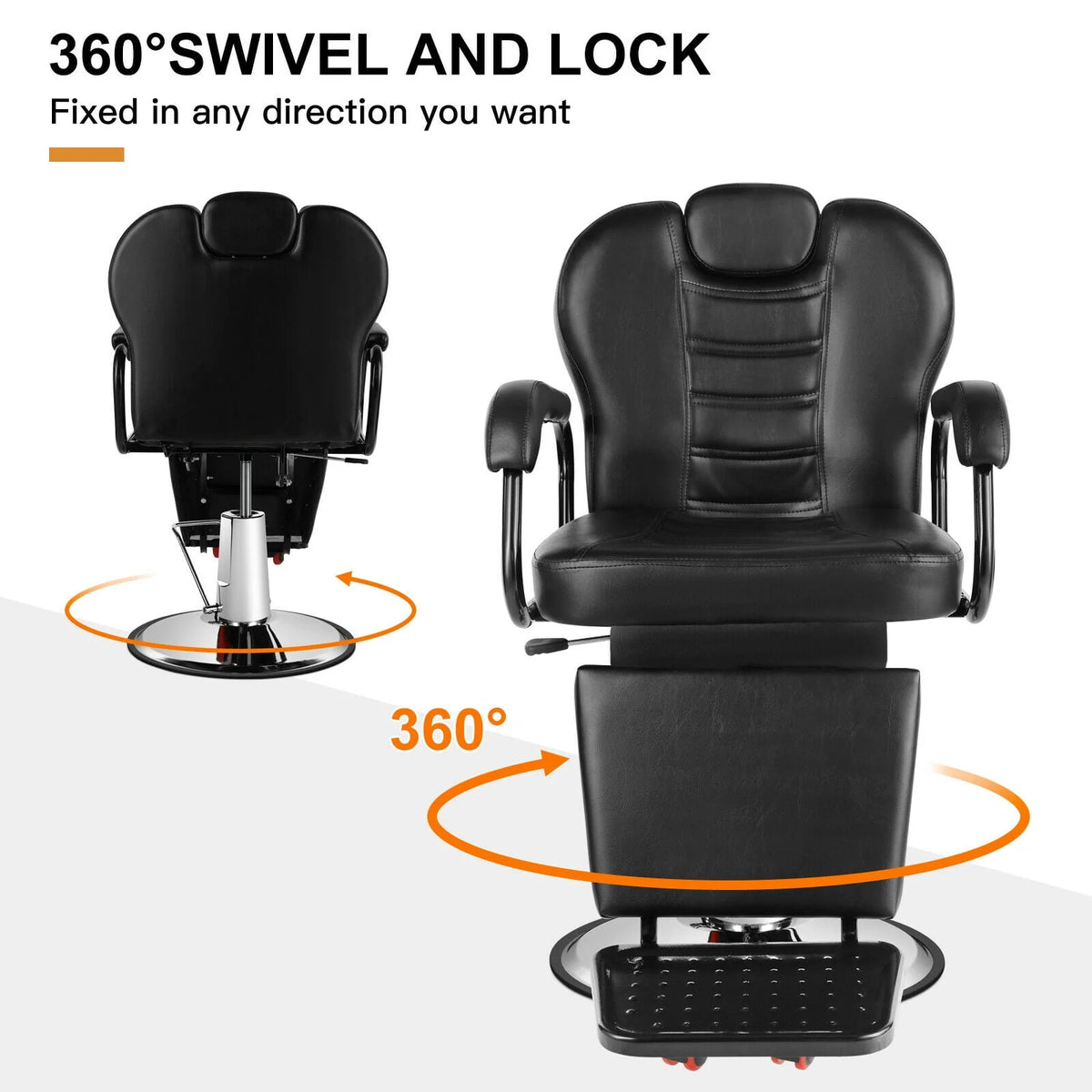 Hydraulic Heavy Duty Recliner Barber Chair M789232