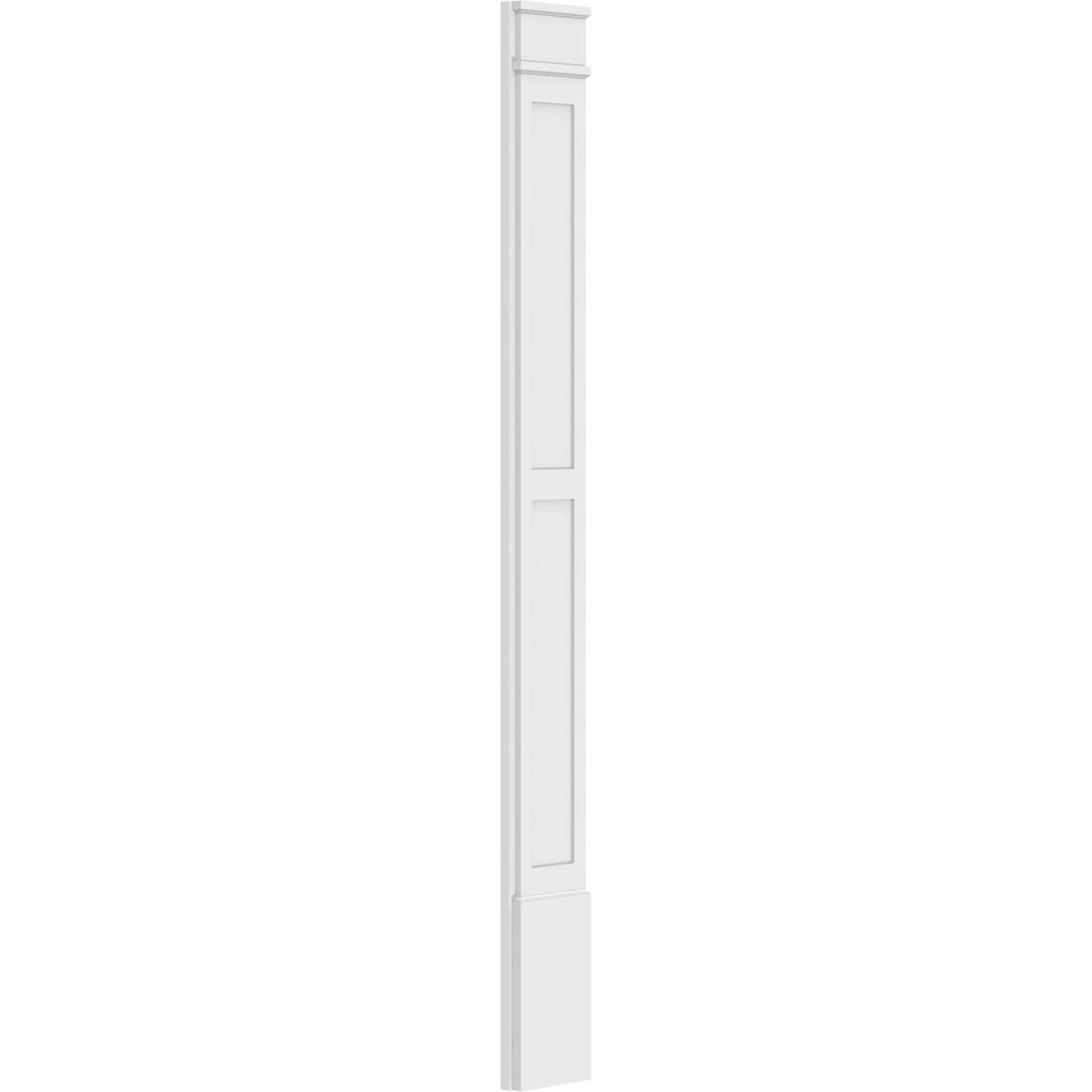 PVC Flat Panel Pilaster with Capital & Base (Pair) J2486