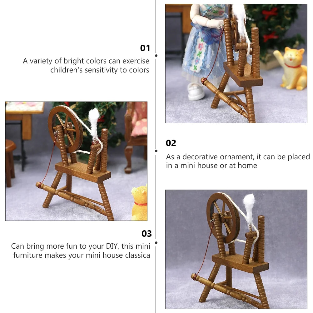 Miniature Textile Making Car Playhouse Furniture Child Toy D1425