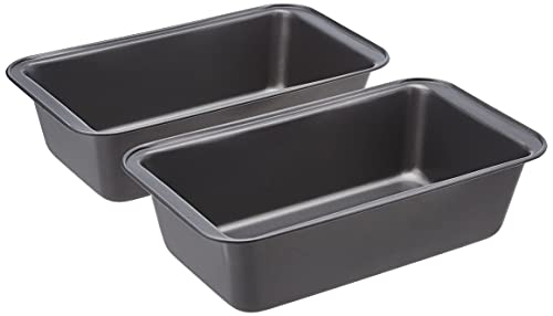 Rectangular Bread Loaf Pan, 9.5 x 5 Inch, Set of 2, Gray Z99455