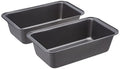 Rectangular Bread Loaf Pan, 9.5 x 5 Inch, Set of 2, Gray Z99455