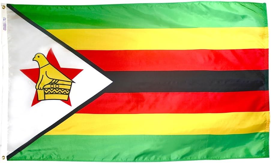 Zimbabwe Flag, 5x8 ft, Nylon E201273