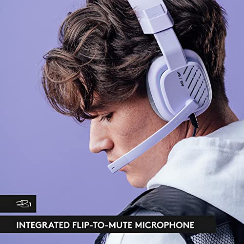 Wired Gaming Headset with Flip-to-Mute Mic, Over-Ear - Grey J51296