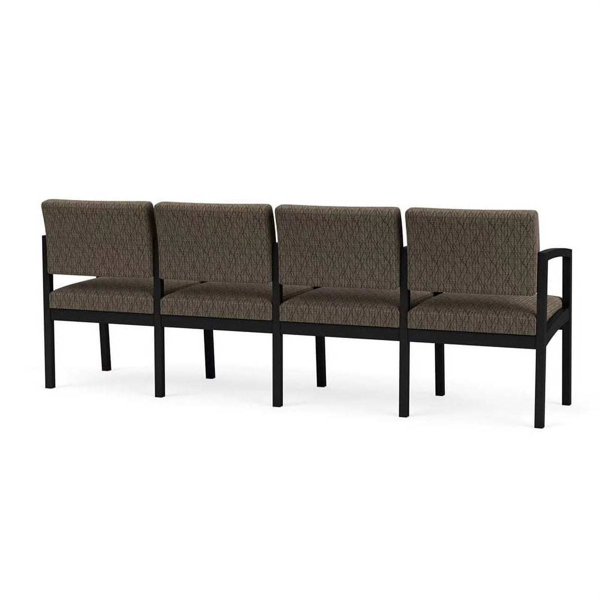 Steel Fabric 4-Seat Waiting Room Chair in Black K363514