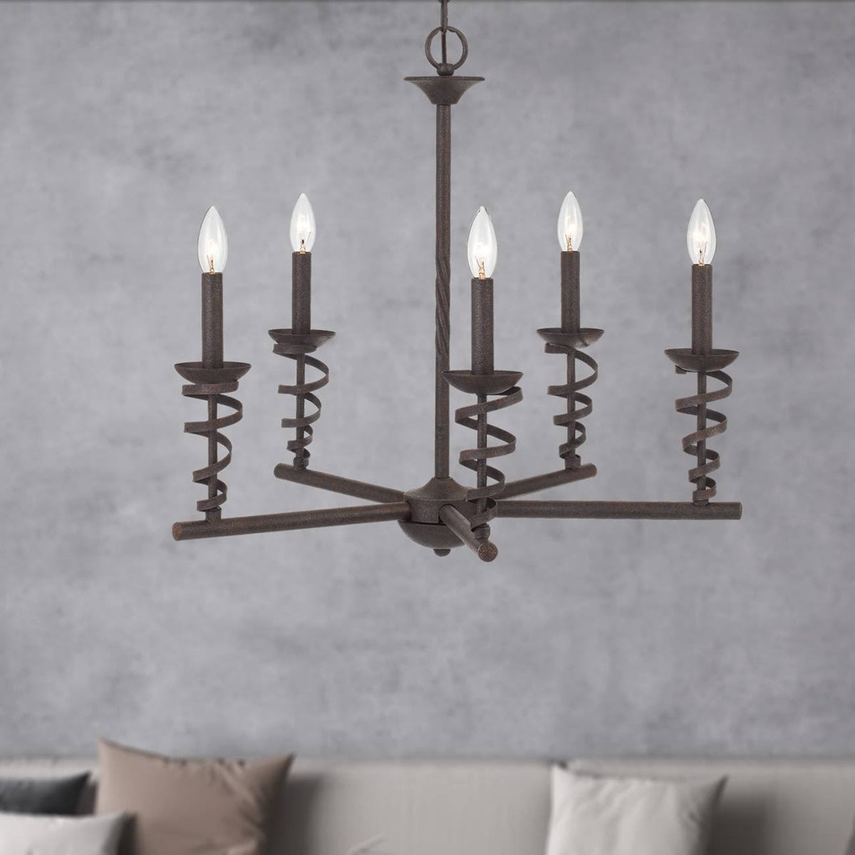 Black Metal Chandelier R361115